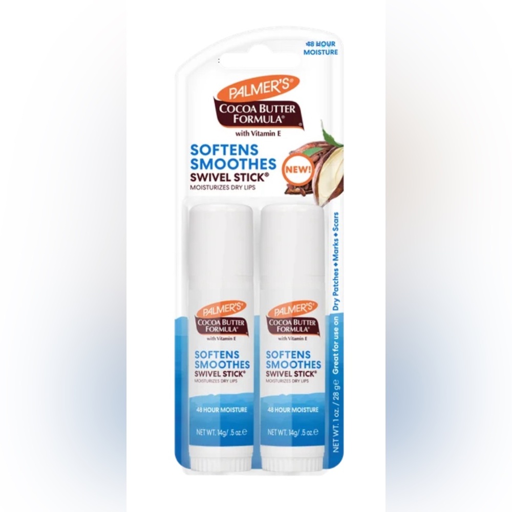 NWT Palmer’s Cocoa Butter Formula Softens Smoothes Swivel Stick Lip Balm